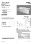 American Standard Belmor 5' Cast Iron Tub 2697.102 User's Manual