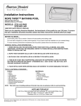 American Standard Bathroom Aids 2722.202 LHO User's Manual