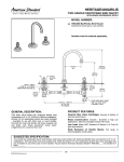 American Standard Amarilis/Heritage Two-Handle Pantry/Bar Sink Faucet 7890.000 User's Manual