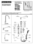 American Standard Amarilis Heritage Kitchen Faucet 8281 User's Manual