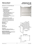 American Standard 60"x User's Manual