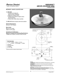 American Standard 670.312 User's Manual