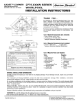 American Standard 2775.XXXW Series User's Manual