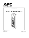 American Power Conversion MX28B1200 User's Manual