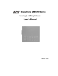 American Power Conversion CTEG4M User's Manual