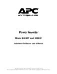 American Power Conversion BI800T User's Manual