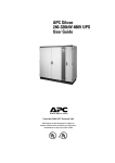 American Power Conversion 240-320kW 480V User's Manual