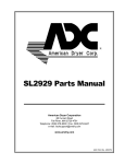 American Dryer Corp. SL2929 User's Manual