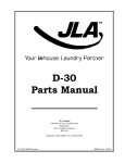 American Dryer Corp. D30 User's Manual