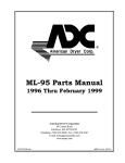 American Dryer Corp. ML-95 User's Manual