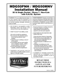 American Dryer Corp. MDG50MNV User's Manual