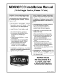 American Dryer Corp. MDG30PCC User's Manual