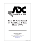 American Dryer Corp. EURO-14 User's Manual