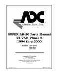 American Dryer Corp. ADE-30S User's Manual