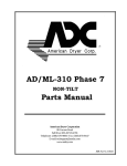 American Dryer Corp. AD/ML-310 User's Manual