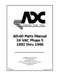 American Dryer Corp. AD-60 User's Manual