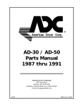 American Dryer Corp. AD-50 User's Manual
