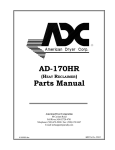 American Dryer Corp. AD-170HR User's Manual