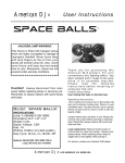 American DJ Space Balls User's Manual