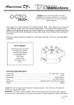 American DJ Octo Beam User's Manual