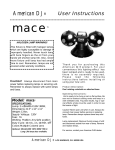 American DJ Mace User's Manual