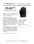 American DJ FS-6C User's Manual