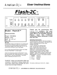 American DJ Flash-2C User's Manual