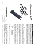 American DJ Emrald Beam User's Manual