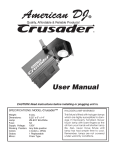 American DJ Crusader User's Manual
