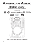 American Audio Radius 3000 User's Manual