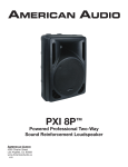 American Audio PXI 8P User's Manual