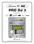 American Audio PRO DJ 3 User's Manual