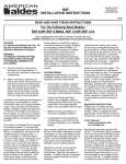 American Aldes RDF 8-8IP User's Manual