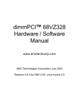 AMC dimPCI 68VZ328 User's Manual