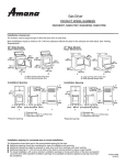 Amana NGD4705EW Dimension Guide