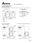 Amana NFW5800DW Dimension Guide