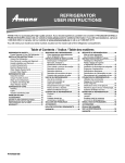 Amana ASD2575BRS Use & Care Manual