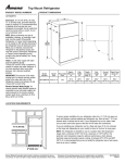 Amana ART308FFDM Dimension Guide