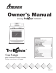 Amana Oven ACF3355A User's Manual