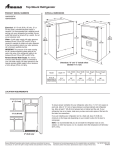Amana A8WXNGFW User's Manual