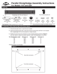 Alvin Parallel Straightedge 1101 User's Manual