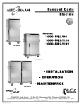 Alto-Shaam 1000-bQ2/96,1000-bQ2/128,1000-bQ2/192 User's Manual