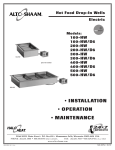 Alto-Shaam 100-HW User's Manual