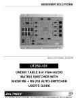 Altinex UT250-101 User's Manual