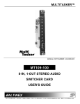 Altinex MT109-100 User's Manual