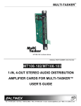 Altinex MT108-102 User's Manual