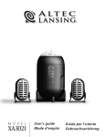 Altec Lansing XA3021 User's Manual