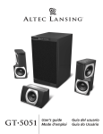 Altec Lansing GT5051 User's Manual