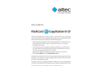 Altec Lansing ALTEC CARD FLASH CARD COPY STATION III CF User's Manual