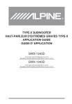 Alpine Type-X SWX-1043D User's Manual